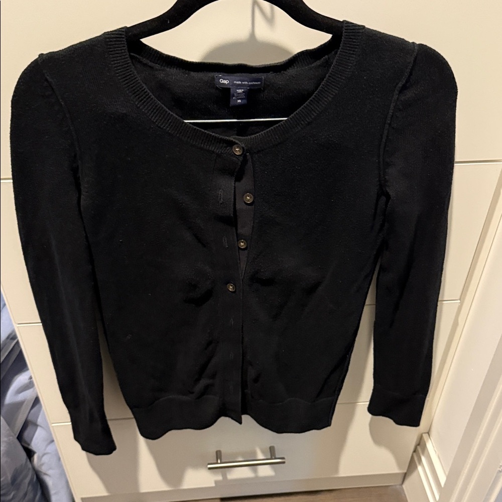 GAP Women's Classic Black Cardigan